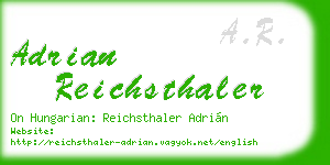 adrian reichsthaler business card